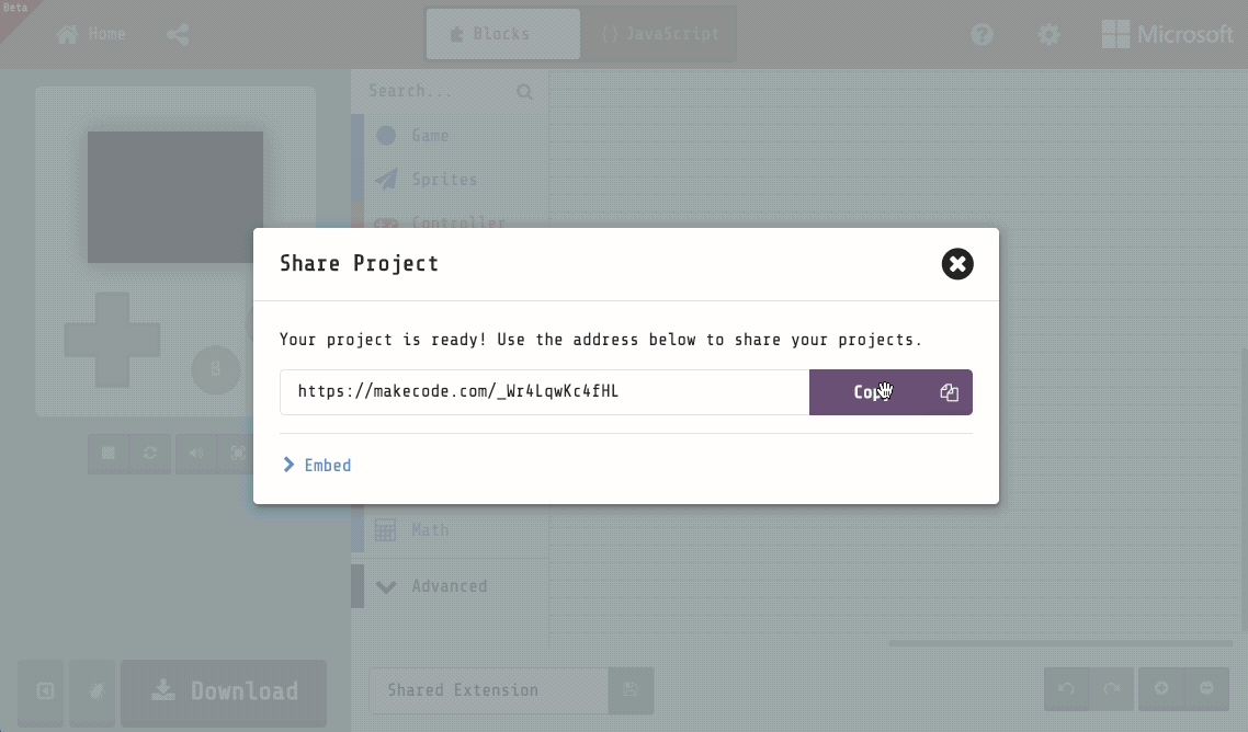 Sharing an Extension